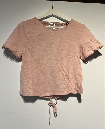 T-Shirt Tally Weijl Rosa mit Spitze