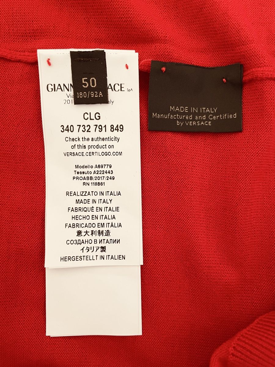Versace Maglioni & Felpe: Versace Rollkragenpullover, rot, Grösse 50, Neu – Nuovo (secondo la descrizione) da Basel venduto da MarkenundKleidung 6