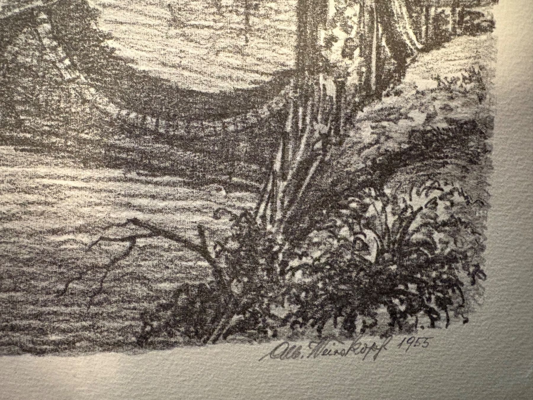 Grafica & Litografie: Albert Weisskopf, Pratteln - Lithographie - Alt Pratteln – Usato da Lausen venduto da Zotty1 2