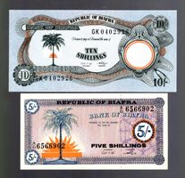 Biafra noten 2 stück UNC
