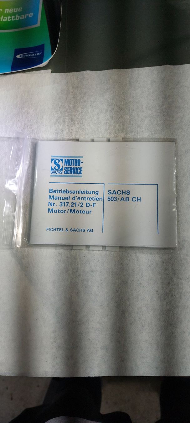 Sachs Ciclomotori: Bedienungsanleitung Sachs 503 AB Neuware: – Nuovo (secondo la descrizione) da Oberbipp venduto da RD_69