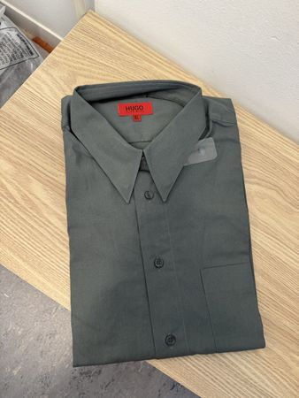 Hugo Boss Hemd Dunkelgrau XL Classic Vintage NEU