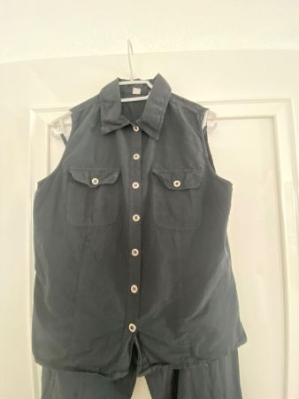Must have Hosen-Sommer-2-Teiler, schwarz, Gr. 40