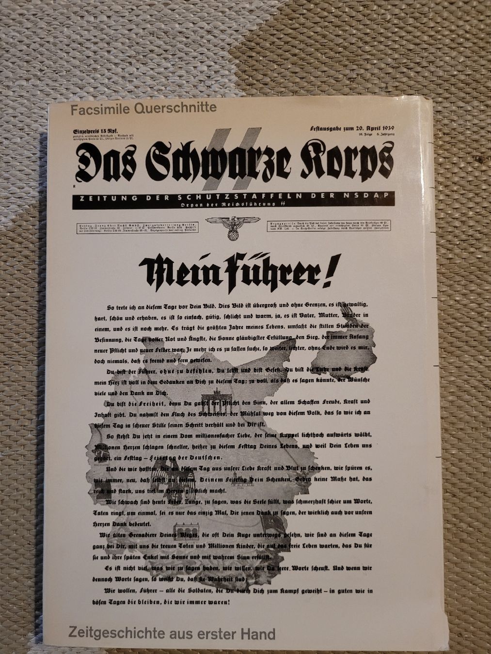 Libri: Facsimile Querschnitt "Das Schwarze Korps" – Usato da Perlen venduto da Safari_23 1