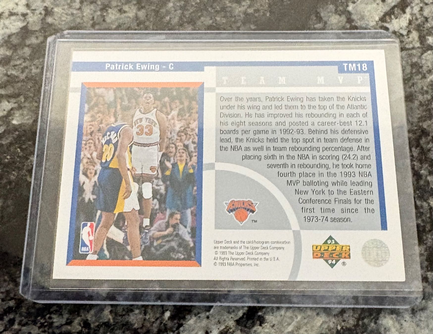 Nba Carte collezionabili: NBA Patrick Ewing Upper Deck 93/94 Team MVPs Card – Nuovo (secondo la descrizione) da Muttenz venduto da joba23 1