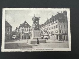 Postkarte La Chaux de Fonds Monument der Républik  (P19)