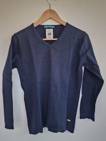 Mädchen Pullover Zara Gr. 152 11-12Y Dunkelblau Baumwolle