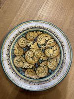 SACA CASTELLI -- ITALIAN CERAMIC WALL PLATE | ROUND