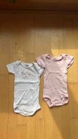 2 Body kurzarm Grösse 68 weiss/rosa gebraucht
