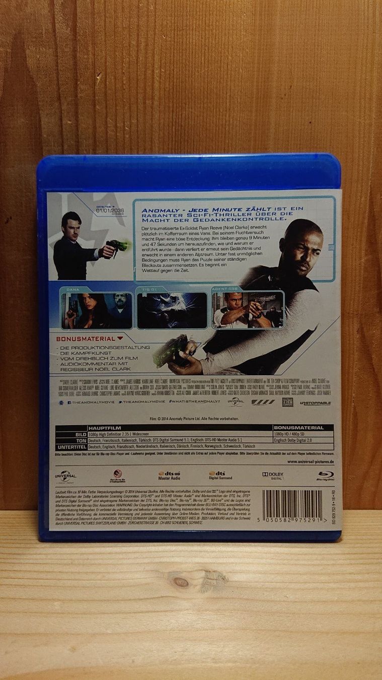 Alle DVDs: ANOMALY Jede Minute zählt Blu-Ray – Gebraucht aus Wilderswil von  1