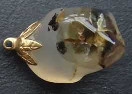 Schmuck Anhänger Stein Länge 21mm 6 Gramm