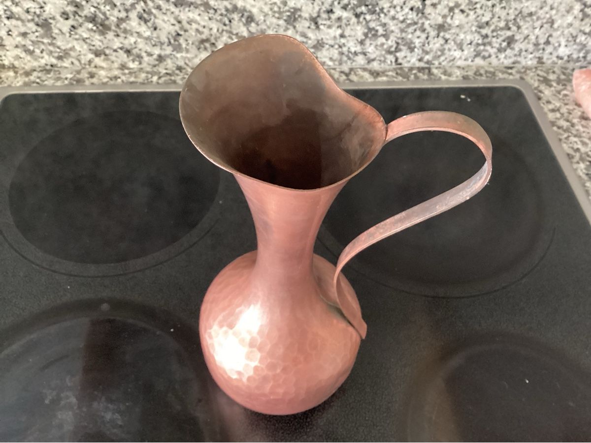 Caraffe: Antiker Kupfer Krug   – Usato da Minusio venduto da scotch111 1