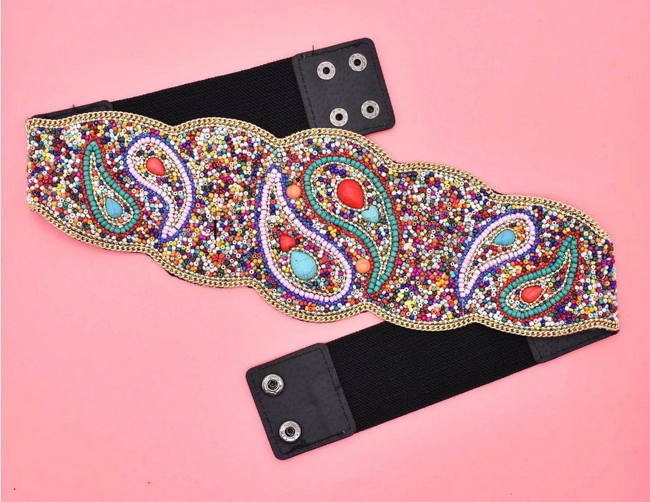 Cinture: Elastischer Gürtel Bagua Anhängern - Ceinture – Nuovo e nell'imballaggio originale da Lausanne venduto da FASHION-WORLD-SHOP 1