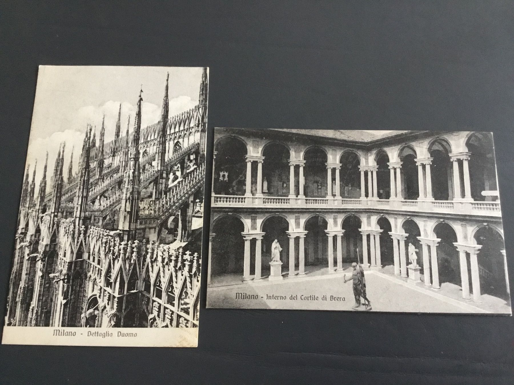 Ansichtskarten: Milano, 2 antike Postkarten, ca 120 Jahre alt – Gebraucht aus Kerzers von Georges3210