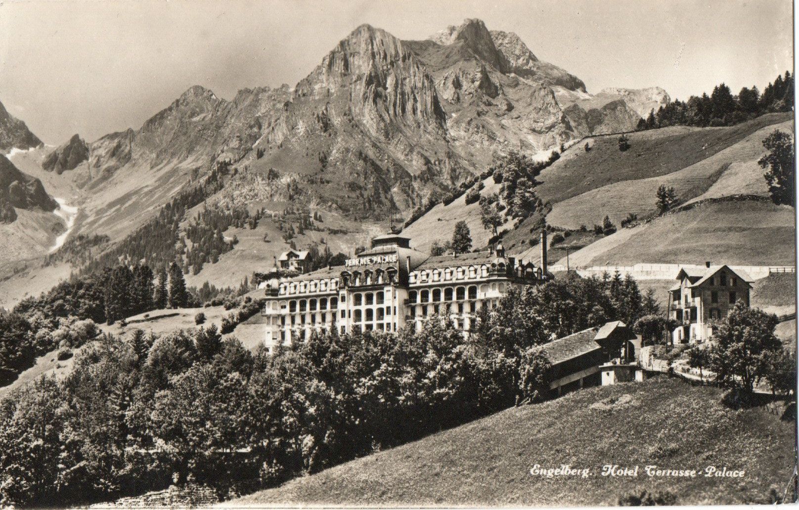 Cartoline postali: Engelberg - Hotel Terrasse Palace – Usato da Melano venduto da pisonsdro