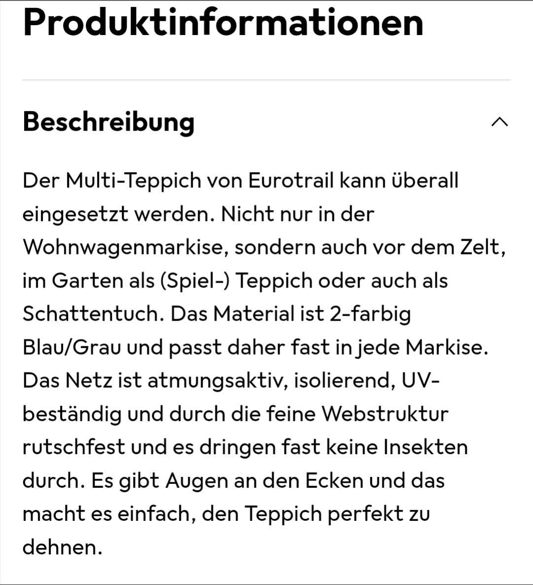 Tappetini fitness: Zelt Teppich, Vorzelt Boden – Usato da Guntershausen venduto da Jtattoo 5