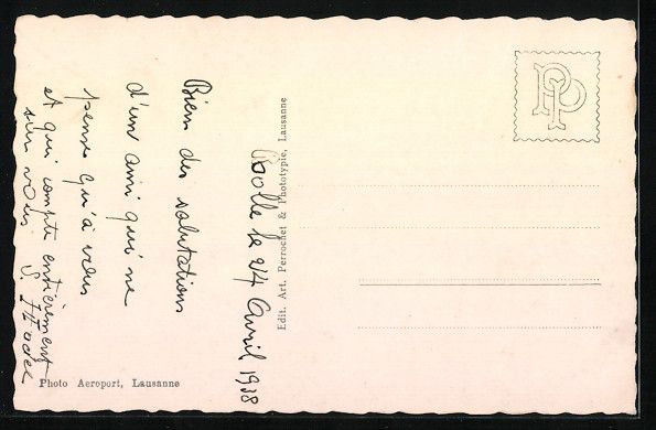 Cartoline postali: AK Rolle, Vu d'avion – Usato da Berlin venduto da bartko-reher 1