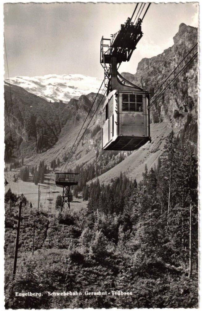 Ansichtskarten: Engelberg - Luftseilbahn Gerschnialp--Trübsee – Gebraucht aus Binningen von Mountainrider