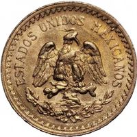 Mexiko 2½ Pesos, 1920  GOLD