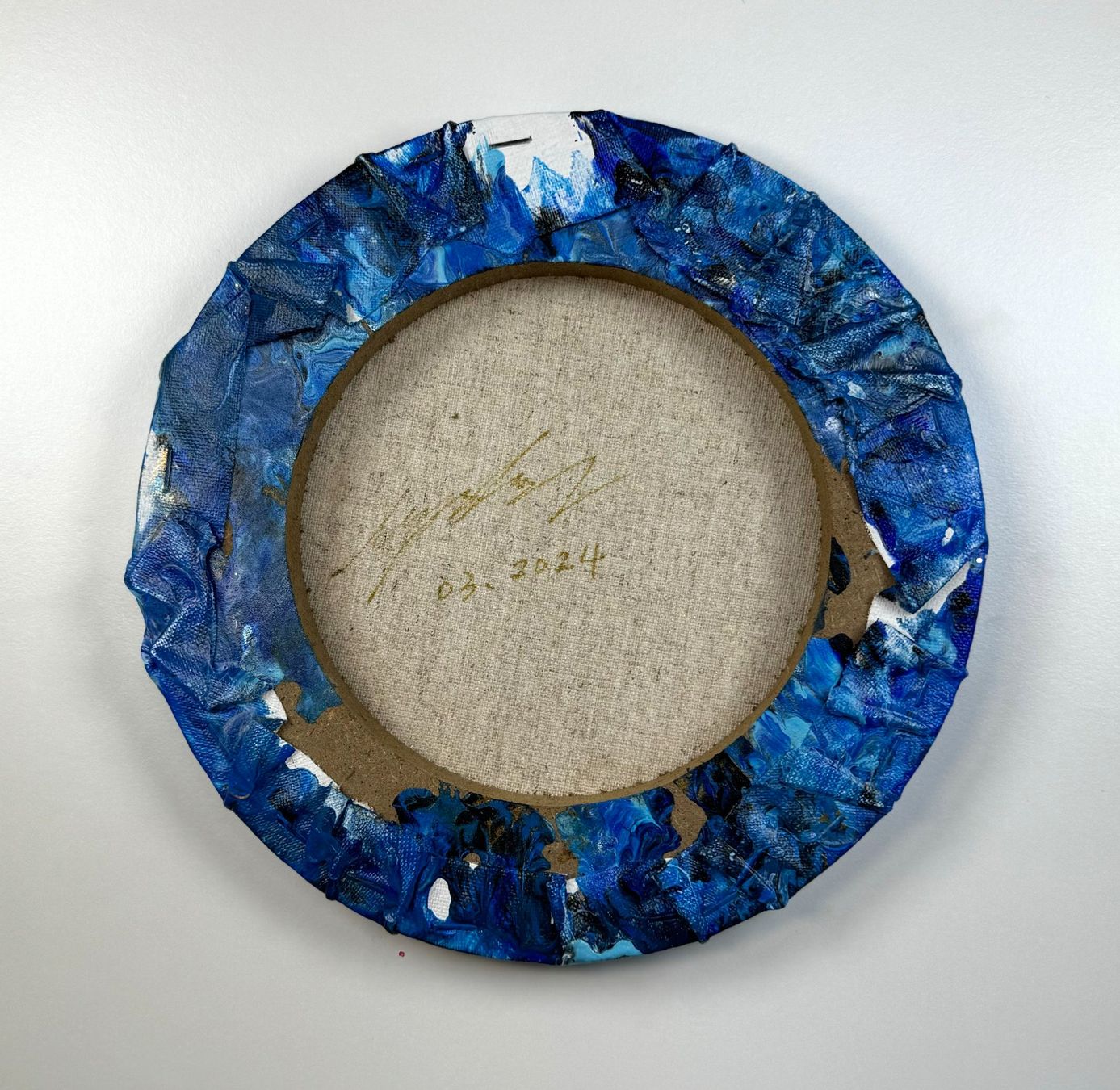 Dipinti: Acryl-Flüssigmalerei, kreisförmig – Usato da Schlieren venduto da MayaSheng1983 2