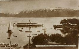 LAUSANNE-OUCHY - 1915 - Vapeur  "LA  SUISSE"