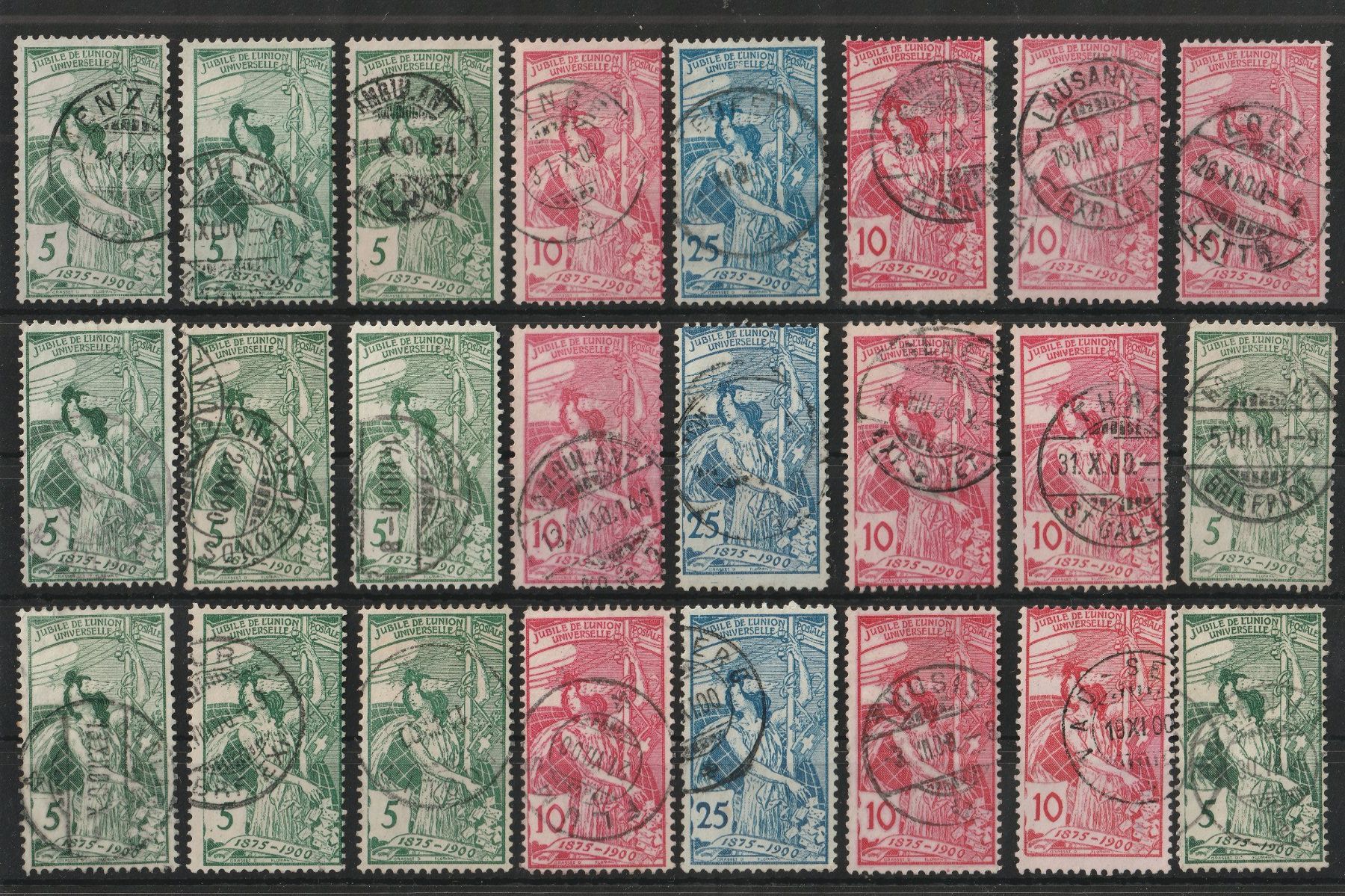Tous les timbres: Lot UPU 1900. gestempelt – D'occasion à Kradolf par Sibang2