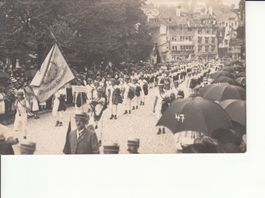 St. Gallen, Schaffhauser Fäsenstaub am Umzug ca. 1920