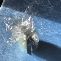 Handgemachte Kerze, grün/mint
