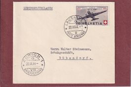 Luftpost Jubilaeum 1944 - Lausanne - Zürich 1944
