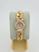 Chopard Damenuhr Casmir Gelbgold / Diamanten
