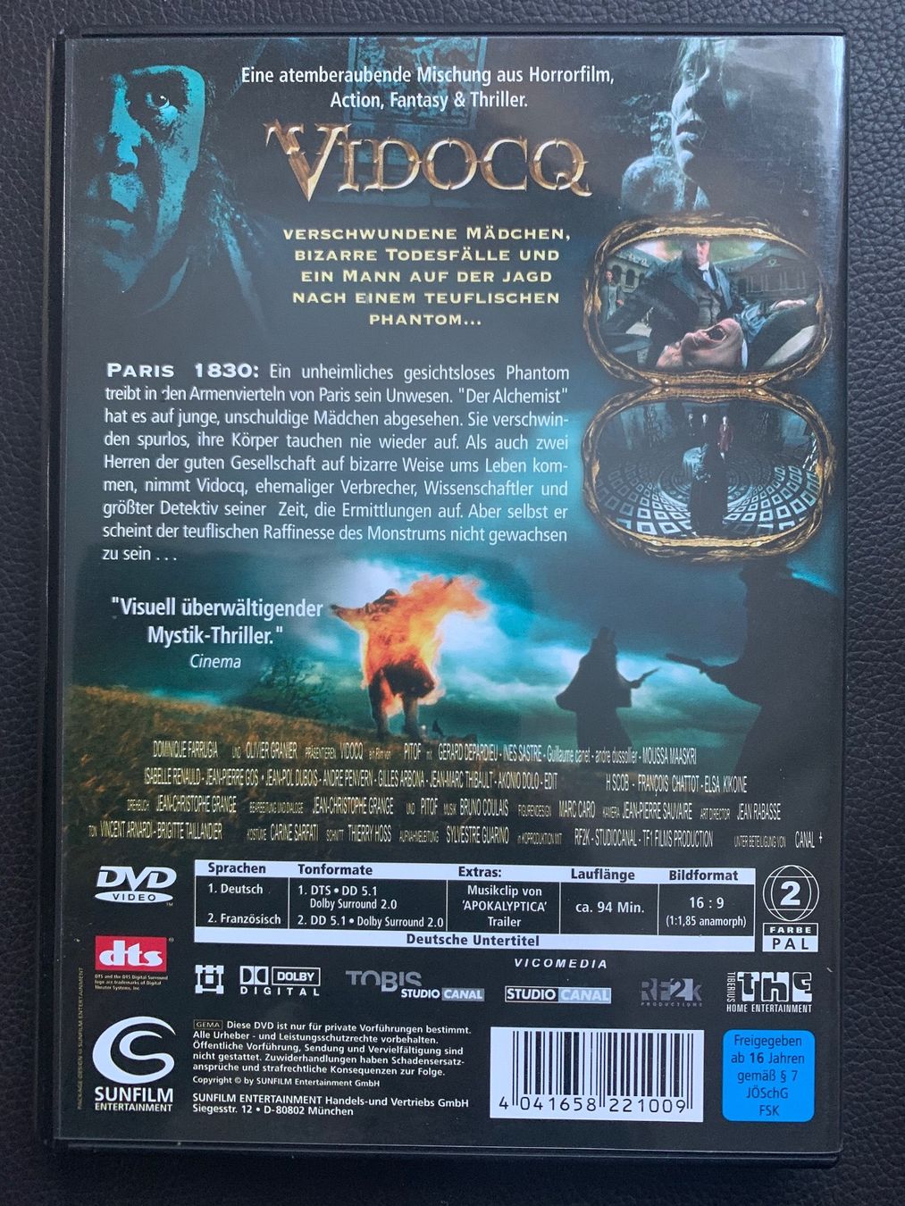 Tous les DVDs: Vidocq – D'occasion à Aarau par usmichi 1