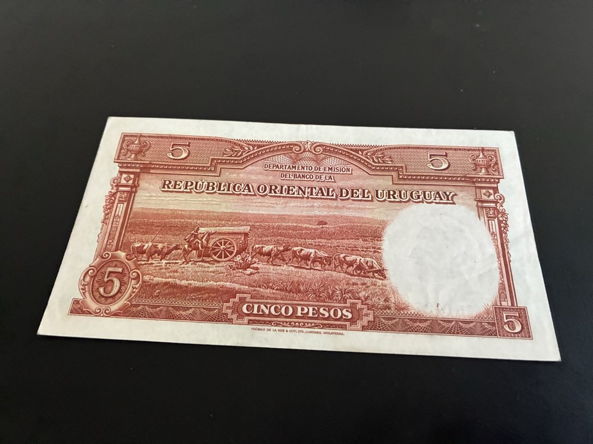 Banconote: 5 pesos 1935 selten  – Usato da Dällikon venduto da Woldbanknoten 2