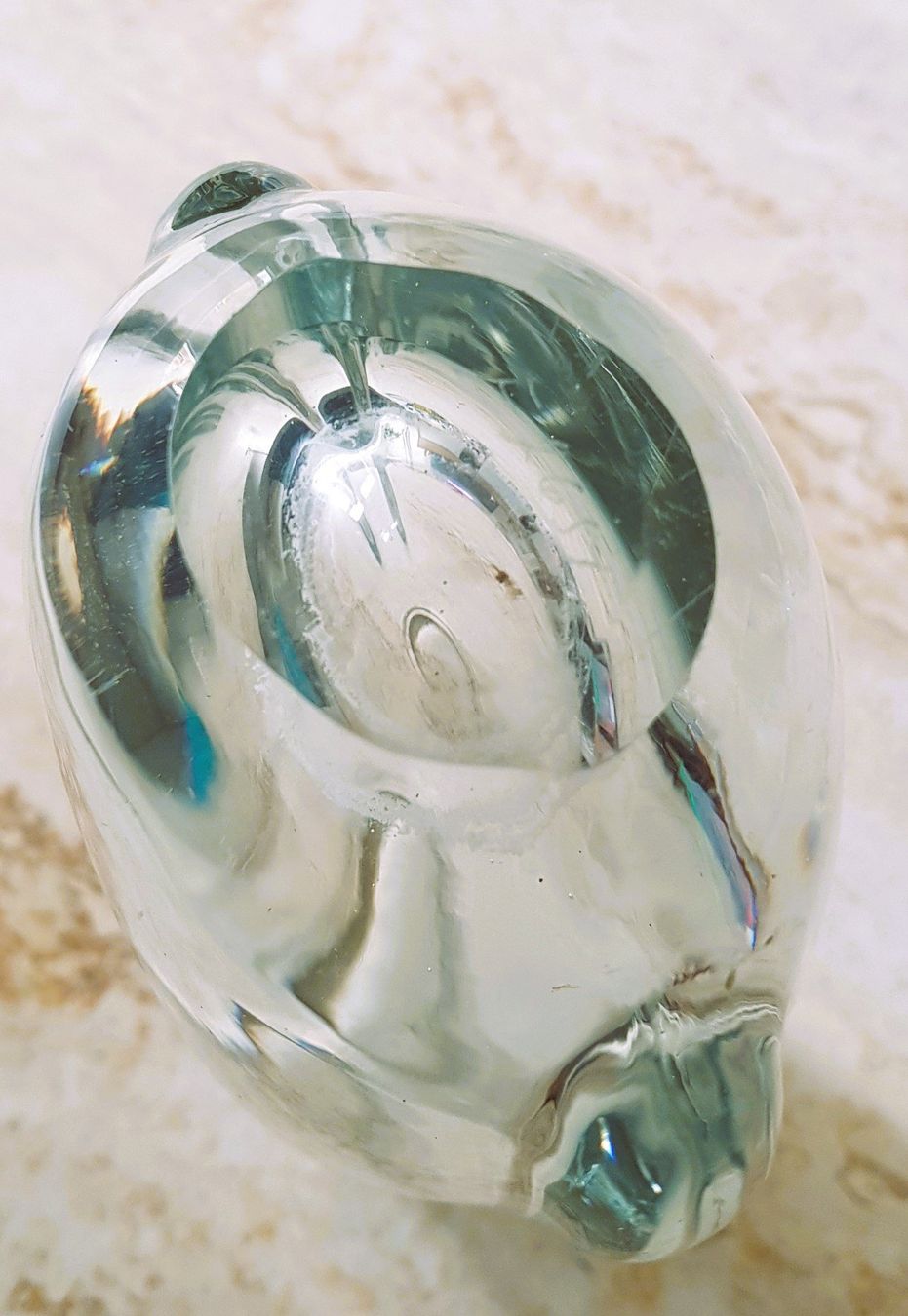 Vasen & Gefässe: Sehr schöne Blumenvase, Glas mit eingraviertem Pferd – Gebraucht aus Winterthur von Joschko 2