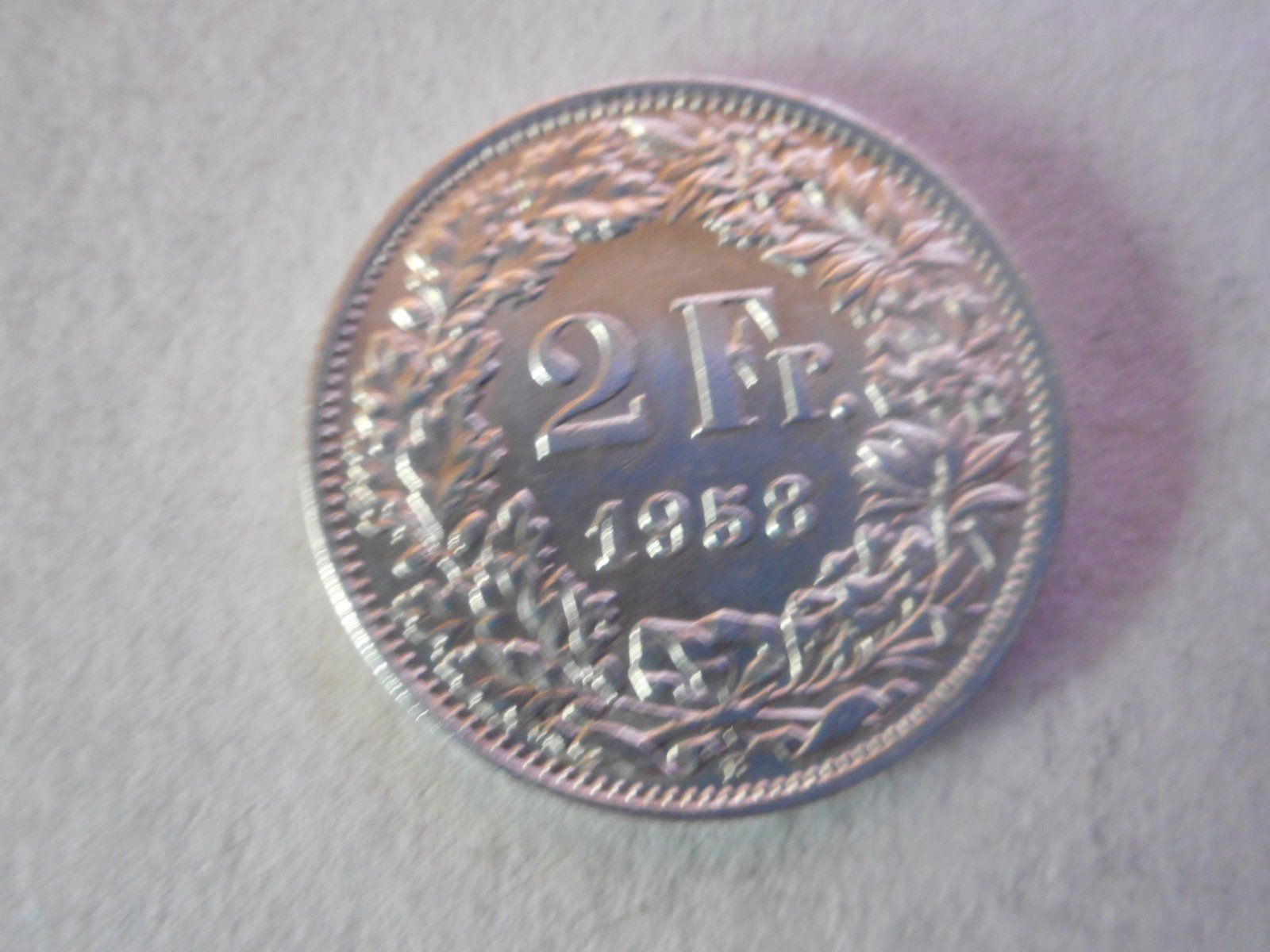 Tutti le monete: 2 Fr. 1958 silber  unz/stgl – Nuovo (secondo la descrizione) da Kriegstetten venduto da pizlad2010 1