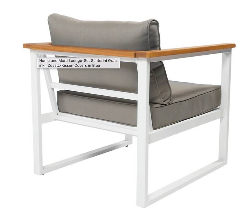 Divani: Gartenlounge Santorini Lounge-Set grau – Usato da Pfäffikon ZH venduto da Cro 3