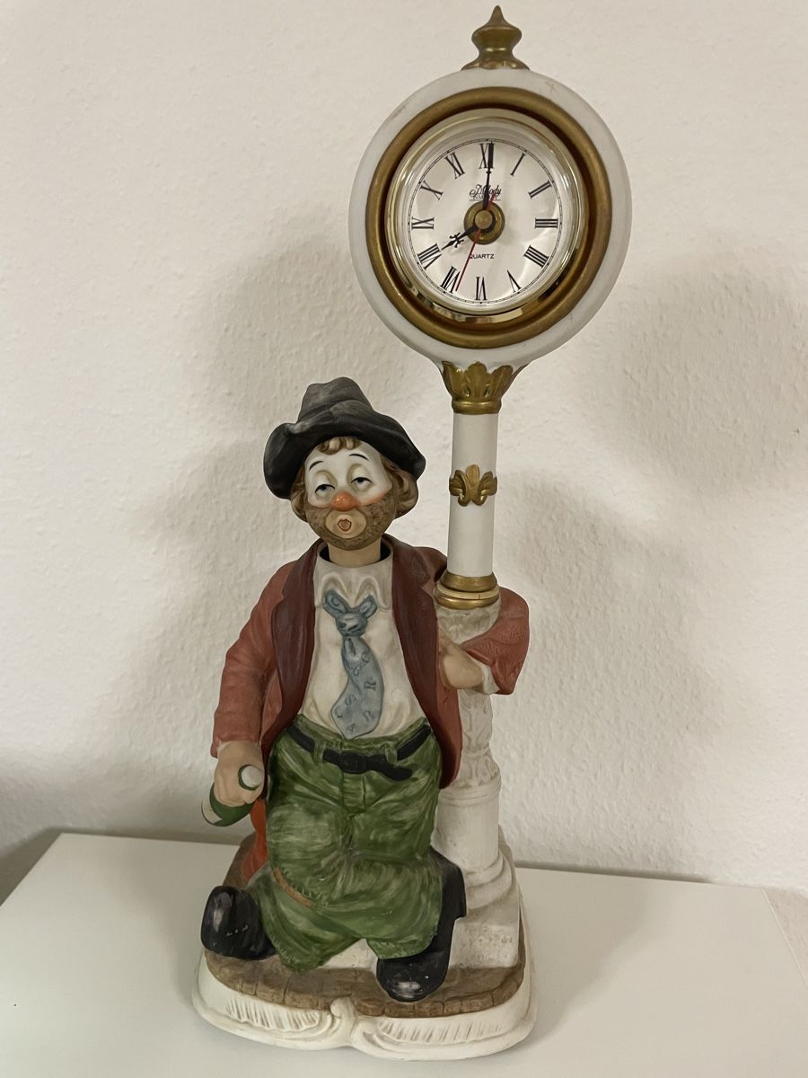 Orologi da terra & Orologi da parete: Vintage Vhistler Hobo Clown Clock – Usato da Luzern venduto da gal_28xl
