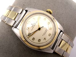 ROLEX OYSTER PERPETUAL 1940ER 14K/SS BUBLE BACK 4937 AUTOMAT