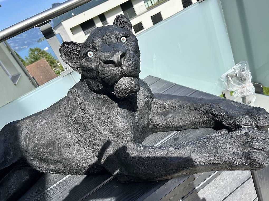 Sculture & Statue: Kare Design Deko Löwe 113 cm schwarz – Nuovo (secondo la descrizione) da Hergiswil NW venduto da allmendkoenig 2