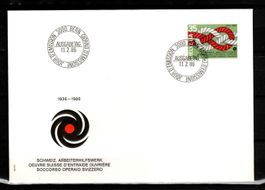 1986 - FDC / Werbemarke - 50 Jahre Arbeitzshilfswerk