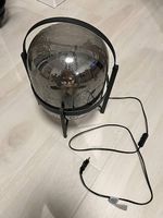 Lampe Gavia décorative en verre fumé et métal noir