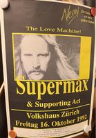 SUPERMAX 1992 Zürich Konzertplakat Original 35x45cm