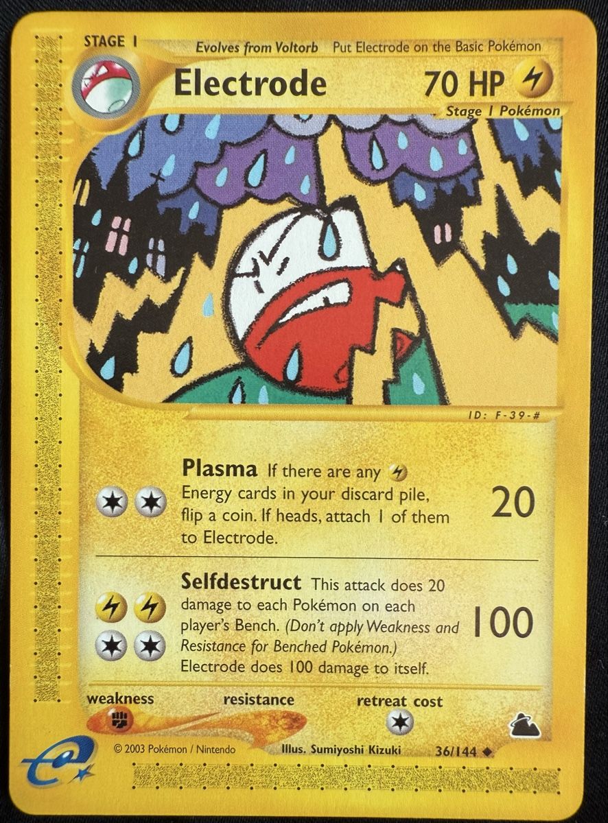Pokémon Carte collezionabili: Electrode Pokemon Skyridge - 36/144 – Usato da Winterthur venduto da SiddyPokemon