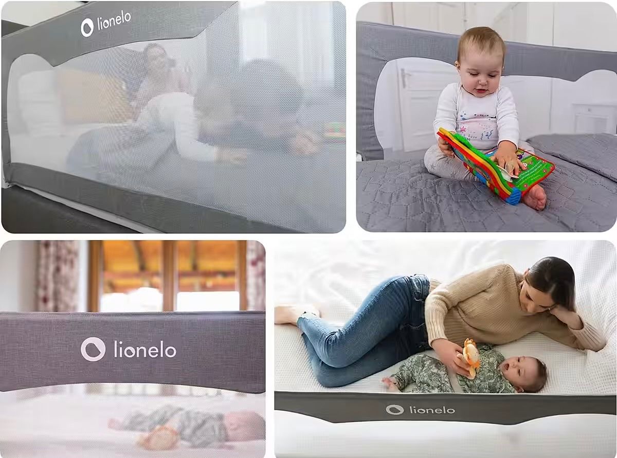 Box & Barriere di sicurezza: Lionelo Bettschutzgitter HANNA grau – Nuovo e nell'imballaggio originale da Basel venduto da Seifehuesli 7