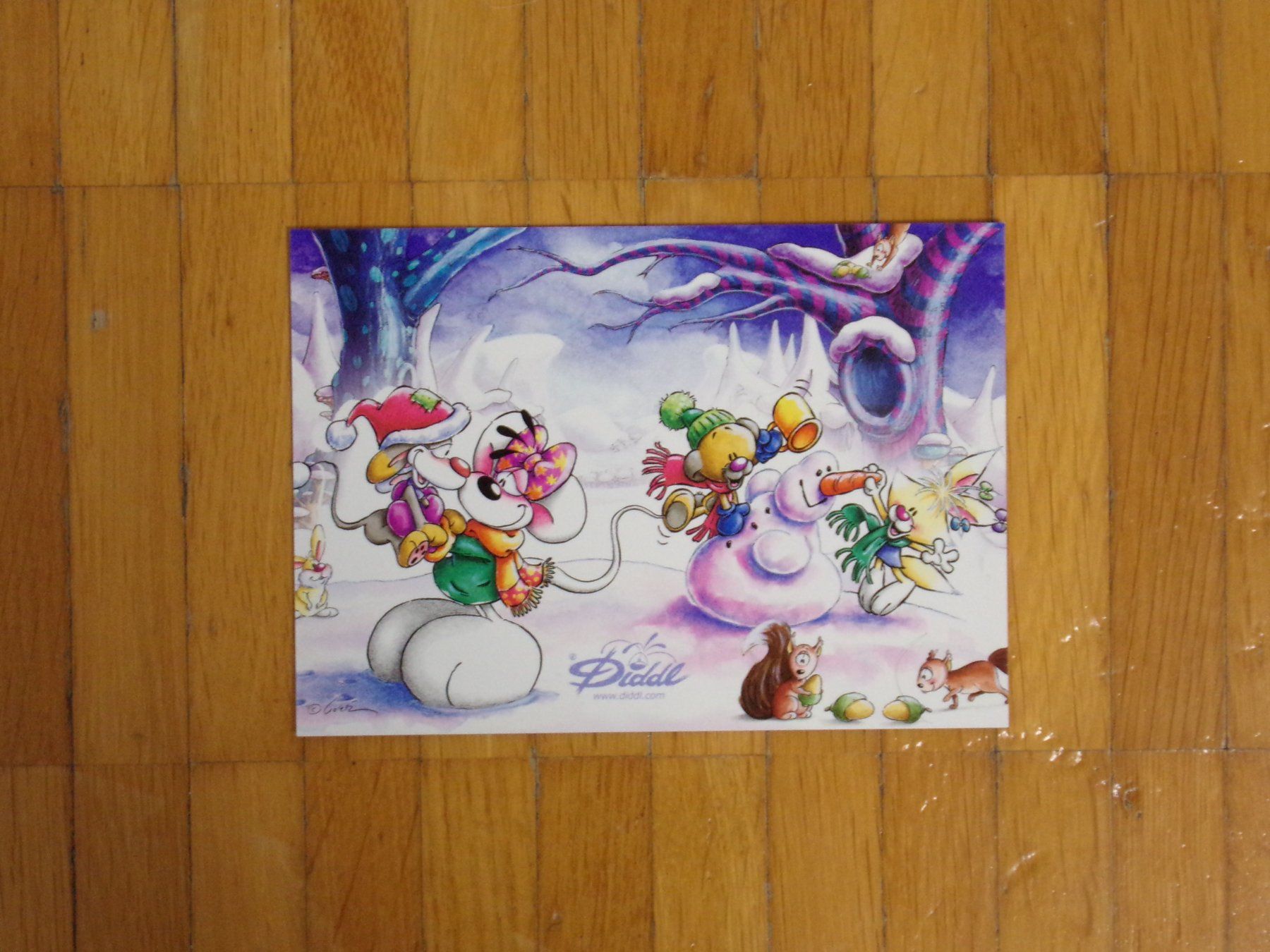 Cartes: Diddl Postkarte Diddl mit Schneemann – D'occasion à Winterthur par Jessi_di