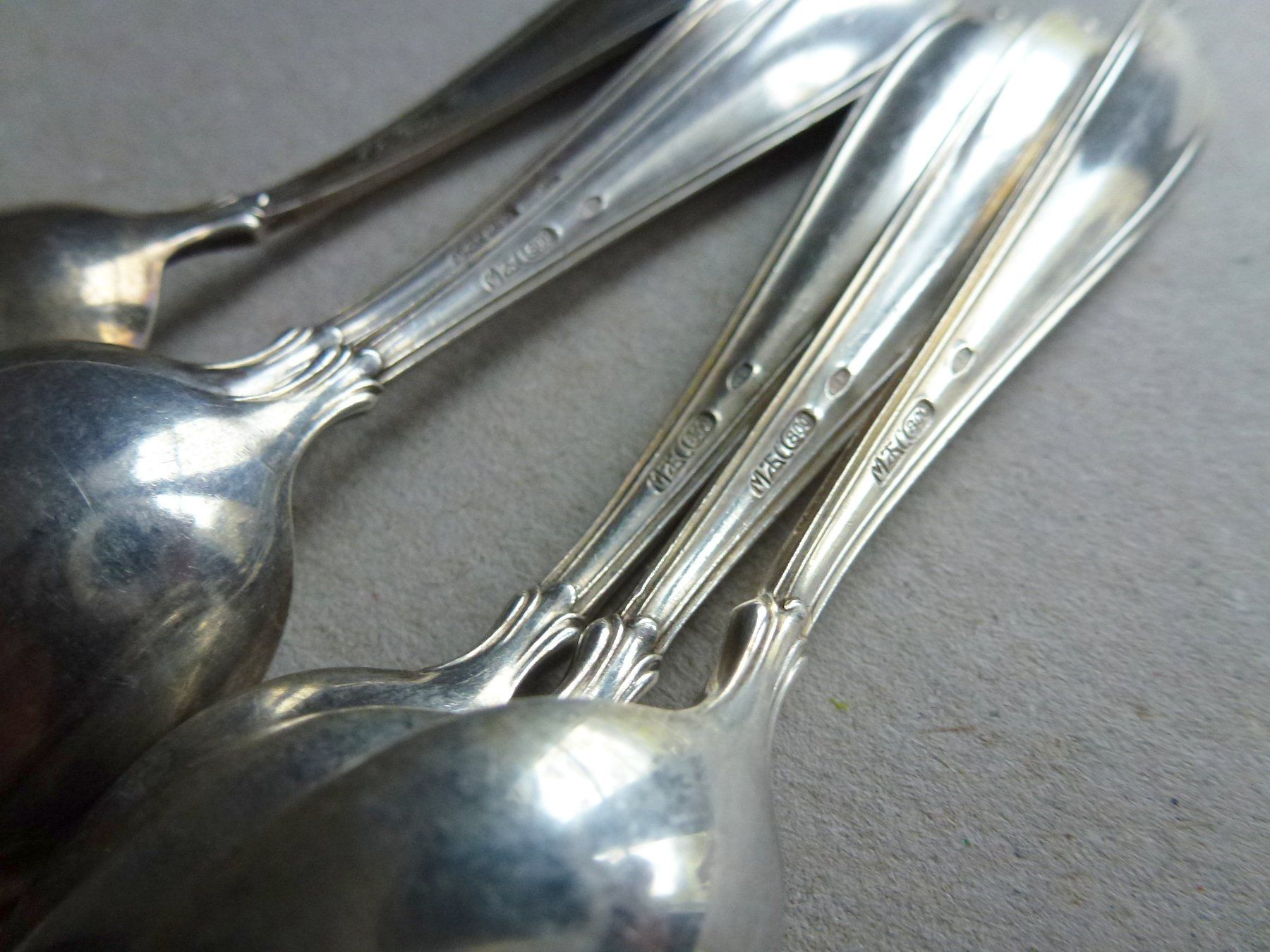 Löffel: SET mit 6 Stück Silber-Kaffeelöffeli aus 800er Silber – Gebraucht aus Walkringen von Casablanca777 5