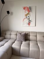 Dekokissen Urban Loft Daunen Entenfedern grau Azteken 