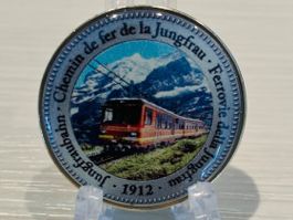 Gedenkmedaille Jungfraubahn 1912, Top Zustand, Rarität!