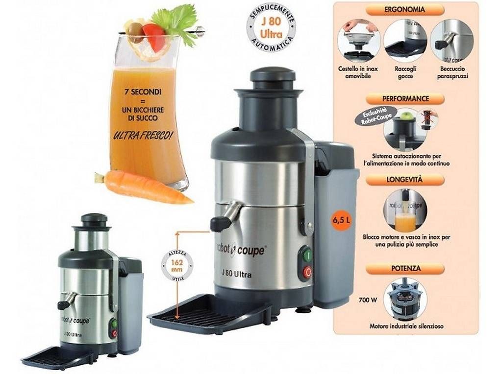 Elettrodomestici da cucina: Centrifuga automatica ROBOT COUPE Modello J 80 ULTRA – Usato da Morbio Inferiore venduto da cla_9fmc 3