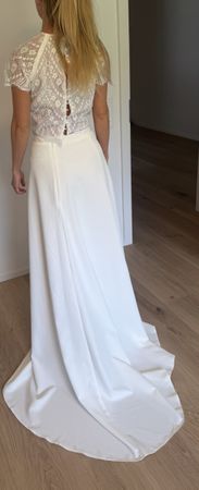 Brautkleid Rock und Top mit Spitze Weiss Grösse S neuwertig