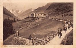 Sustenpass, Heimkehr von der Alp, gelaufen 1925
